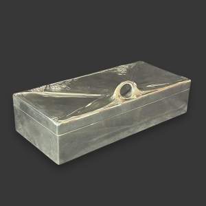 Jugendstil Silver Plate Pewter Box