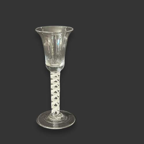 Georgian Opaque Twist Stem Wine Glass image-1