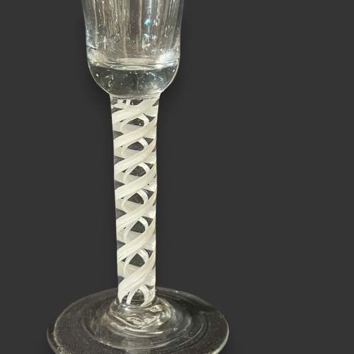 Georgian Opaque Twist Stem Wine Glass image-2