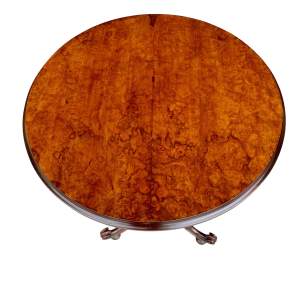 19th Century Burr Walnut Occasional Table