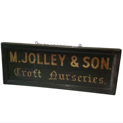 Old Heavy Double Sided Painted Advertising Sign image-1