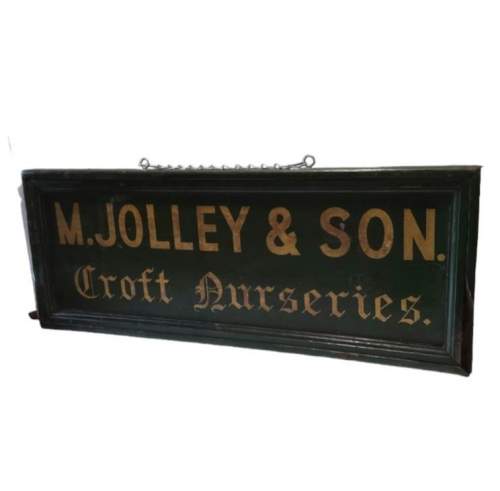 Old Heavy Double Sided Painted Advertising Sign image-5