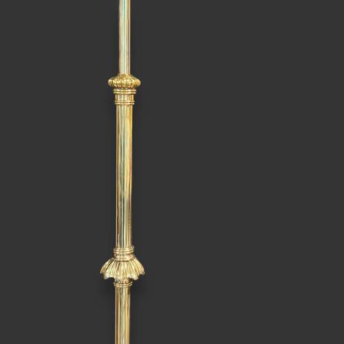 Late Victorian Brass Extending Standard Lamp image-4