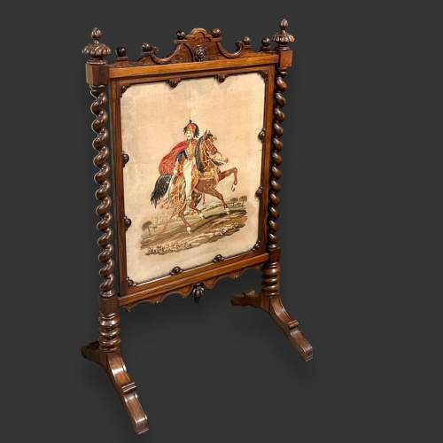 Victorian Rosewood Fire Screen image-1