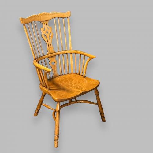 Elm Stick Back Windsor Chair image-1