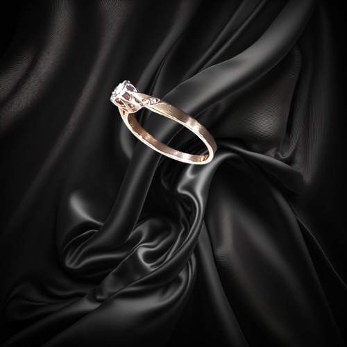 9ct Gold Diamond Ring image-2