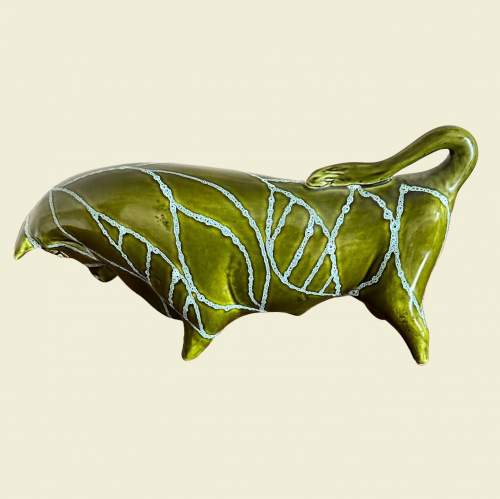 Trentham Art Pottery Bull image-2