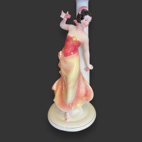 Katzhutte 1930s Spanish Dancer Lady Table Lamp image-2