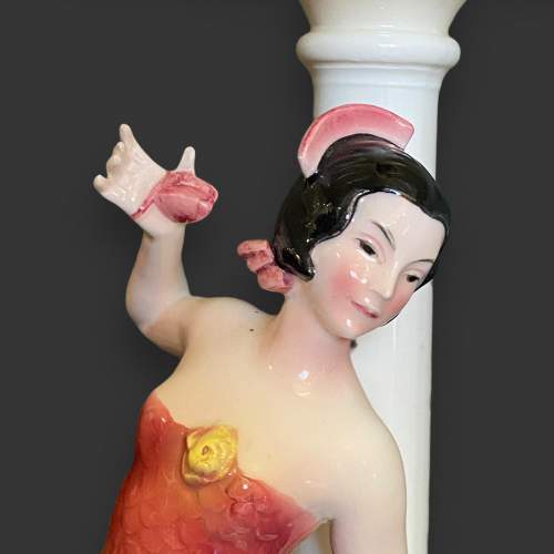 Katzhutte 1930s Spanish Dancer Lady Table Lamp image-3