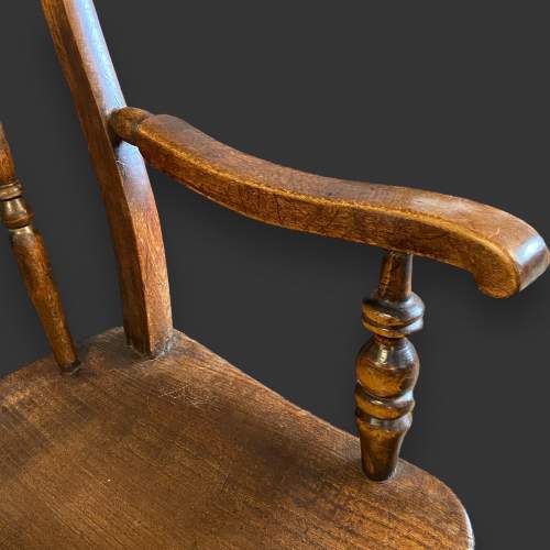 19th Century Ash and Elm Farmhouse Chair image-3