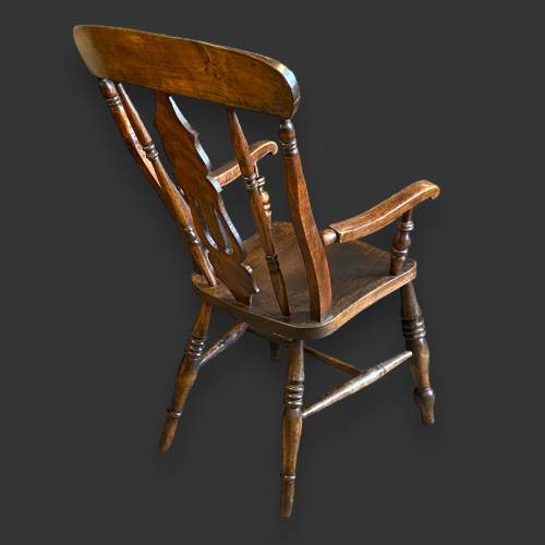 19th Century Ash and Elm Farmhouse Chair image-6