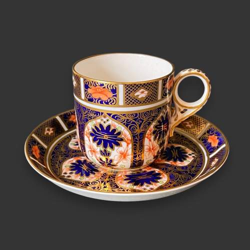 Royal Crown Derby Cased Set of 12 Imari Coffee Cans & Saucers image-5