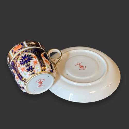 Royal Crown Derby Cased Set of 12 Imari Coffee Cans & Saucers image-6