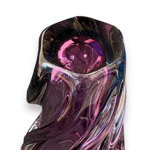 Very Large Mid Century Murano Twisted Vase image-6