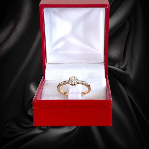 18ct Gold 0.25ct Diamond Ring. Birmingham 2023 image-2