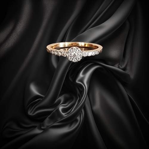 18ct Gold 0.25ct Diamond Ring. Birmingham 2023 image-1