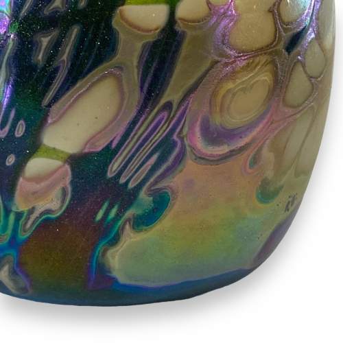 Rick Hunter American Signed Glass Vase image-3