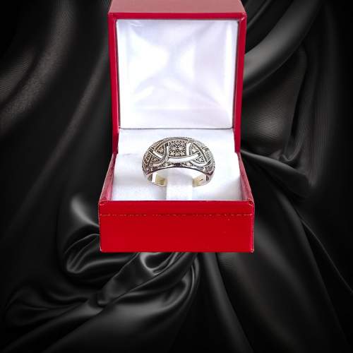 Gold Art Nouveau style Diamond Ring image-2