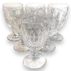 Waterford Crystal Colleen Six Claret Wine Glasses