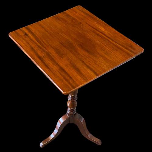 19th Century Mahogany Tripod Lamp Table image-3