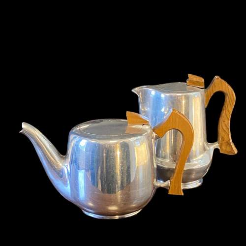 Piquot Ware Aluminium Teaset with Tray image-2