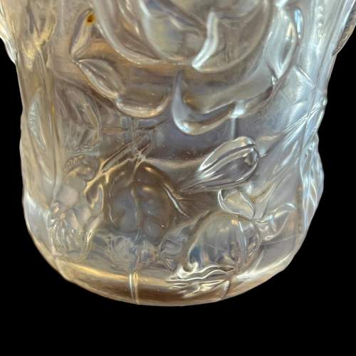 Art Deco 1930s Opalescent Glass Rose Vase image-2