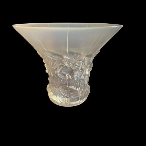 Art Deco 1930s Opalescent Glass Rose Vase image-4