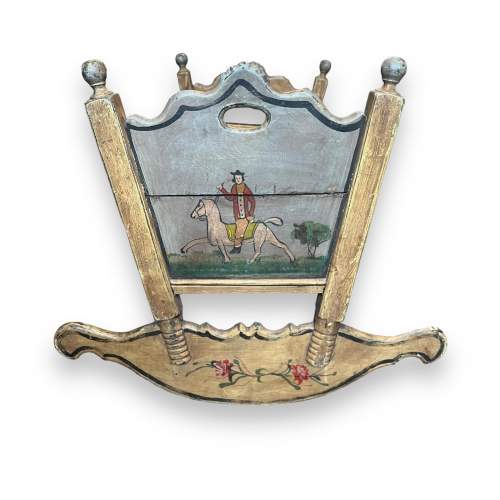 Beautiful Antique 19th Century Swedish Folk Cradle image-4