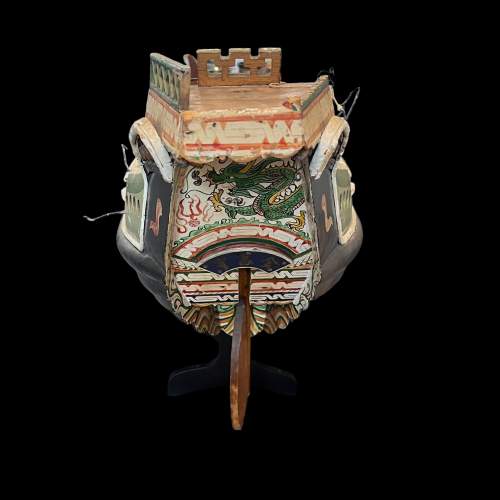 Large Wooden Model of a Chinese Junk image-5