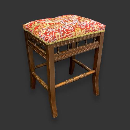 19th Century Oak Framed Stool image-1