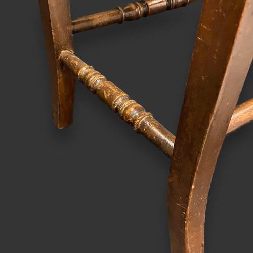 19th Century Oak Framed Stool image-5