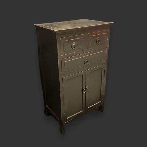 20th Century Oriental Lacquered Cabinet image-1