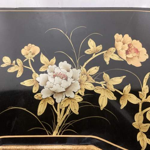 Chinese Black Lacquer Mother of Pearl Cabinet image-2