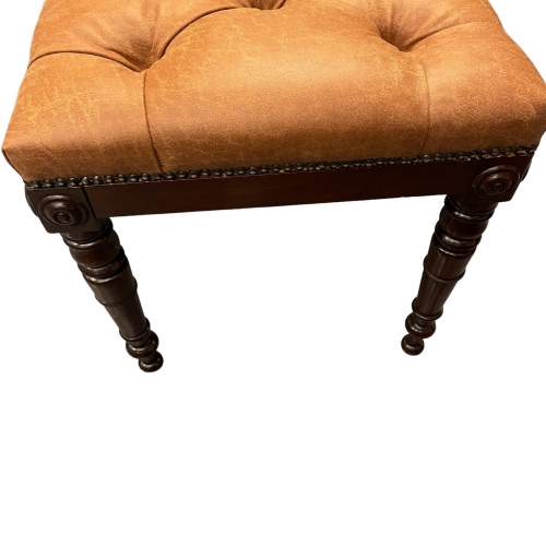 Victorian Leather Long Stool image-2