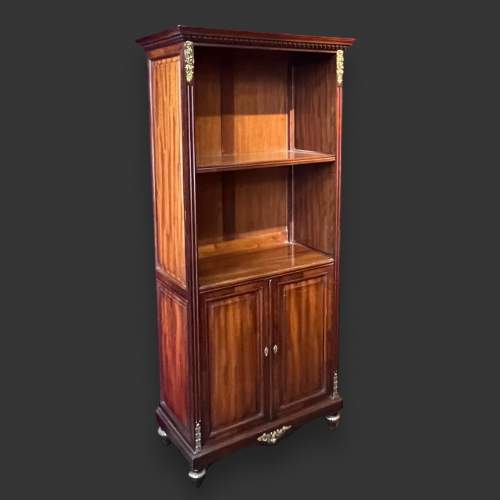 19th Century Mahogany Open Bookcase image-1