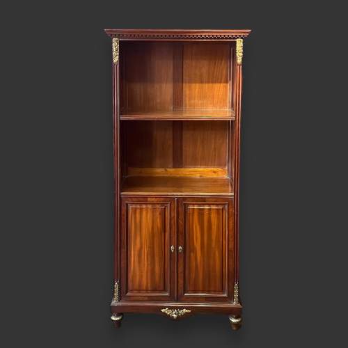 19th Century Mahogany Open Bookcase image-2