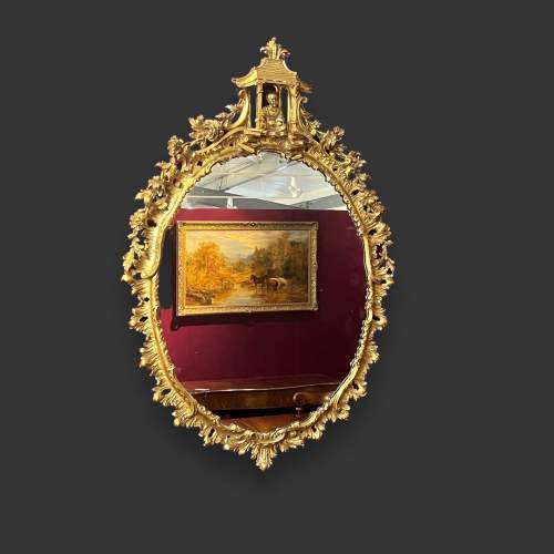 19th Century Ornate Giltwood Framed Mirror image-1