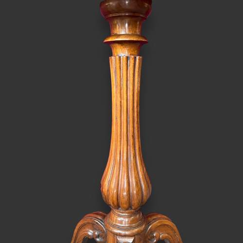 Early Victorian Satinwood and Rosewood Inlaid Pedestal Table image-3