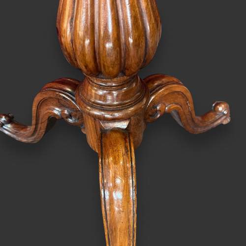 Early Victorian Satinwood and Rosewood Inlaid Pedestal Table image-4