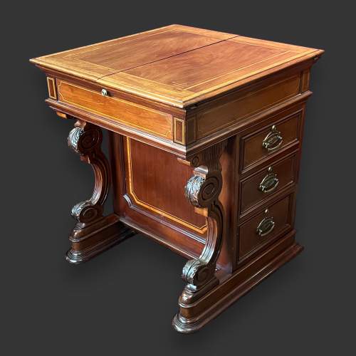 Edwardian Mahogany Surprise Desk image-1