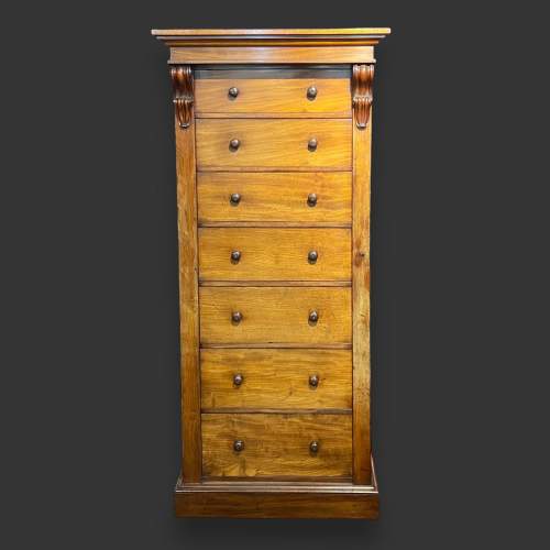 Large William IV Mahogany Wellington Chest image-1