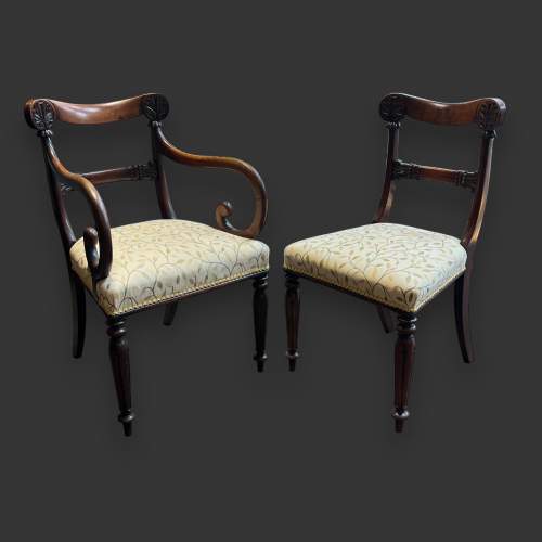 Set of Eight George IV Mahogany Dining Chairs image-3