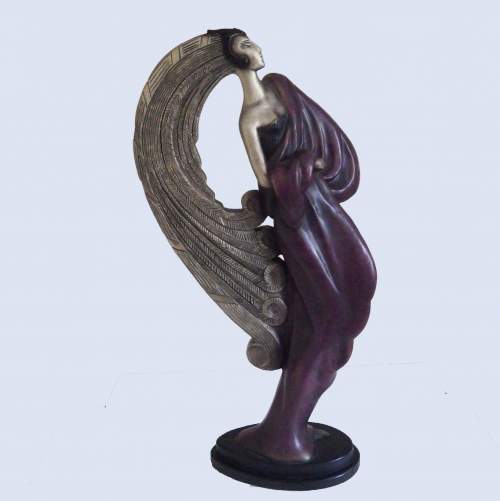 Scarce Art Sculpture Art Deco Style after Claude Le Clerc image-1