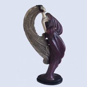 Scarce Art Sculpture Art Deco Style after Claude Le Clerc