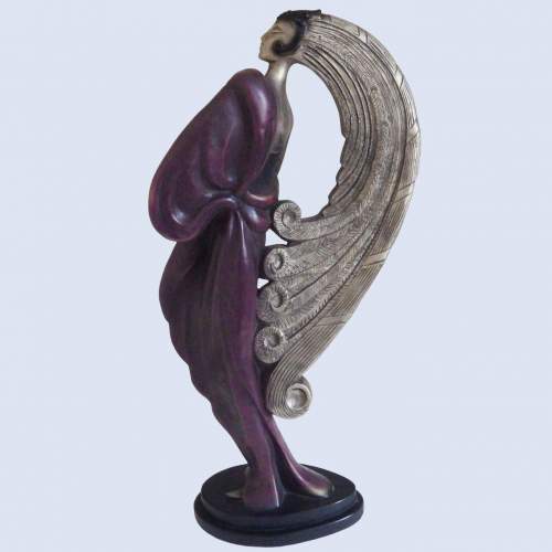 Scarce Art Sculpture Art Deco Style after Claude Le Clerc image-2