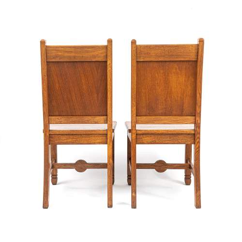 Pair of Vintage Ecclesiastical Side Chairs image-6