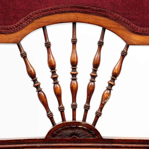 An Antique Late Victorian Mahogany Armchair image-5