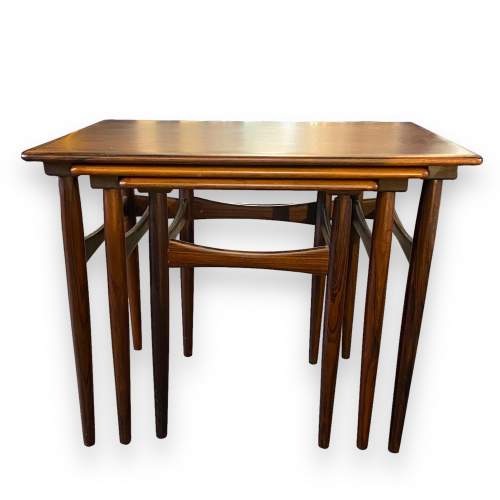 Poul Hundevad Danish Rosewood Nest of Tables image-2