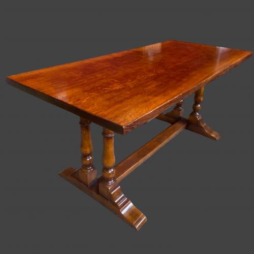 Oak Refectory Dining Table image-1