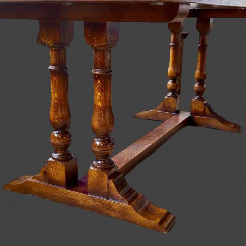 Oak Refectory Dining Table image-3